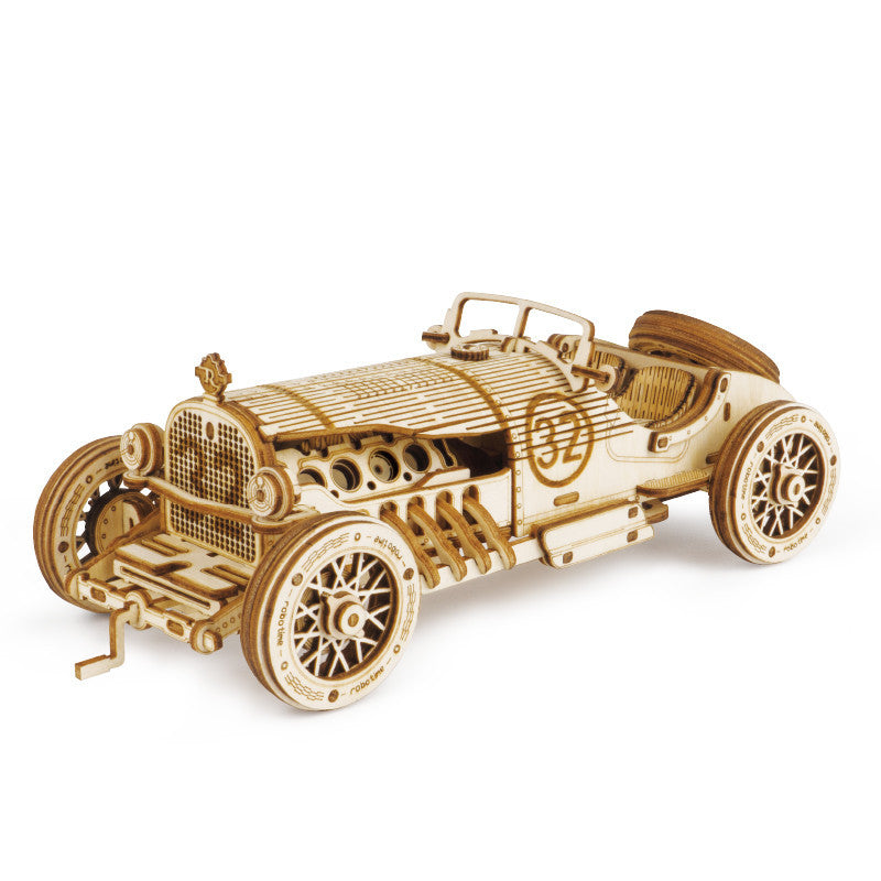 Diy Wooden Decompression  Large And Difficult Assembled Toy Car