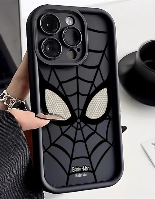 Cargar imagen en el visor de la galería, Spider Man iPhone 14 Promax Matte Silicone Soft Case for Apple Phone Case
