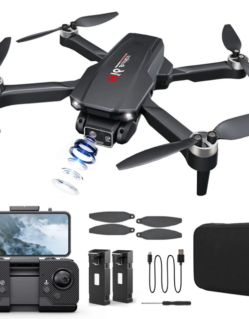 Cargar imagen en el visor de la galería, H16 Drone with Camera for Adults 4K, Foldable Drone for Beginners with Brushless Motor, Optical Flow Positioning, with 2 Batteries and Carrying Case
