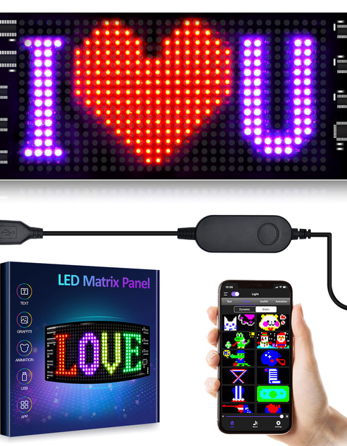 Bild in Galerie-Viewer laden, Programmierbares Auto-LED-Schild LED-Vollfarb-Werbebildschirm Ultradünner Bildschirm Benutzerdefiniertes Textmuster Animationsanzeige Auto

