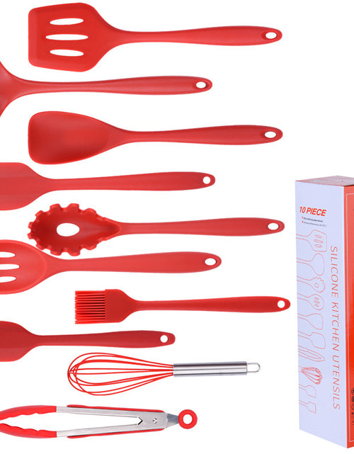 Load image into Gallery viewer, 10-piece Silicone Kitchenware Non-stick Cooking Spatula Set
