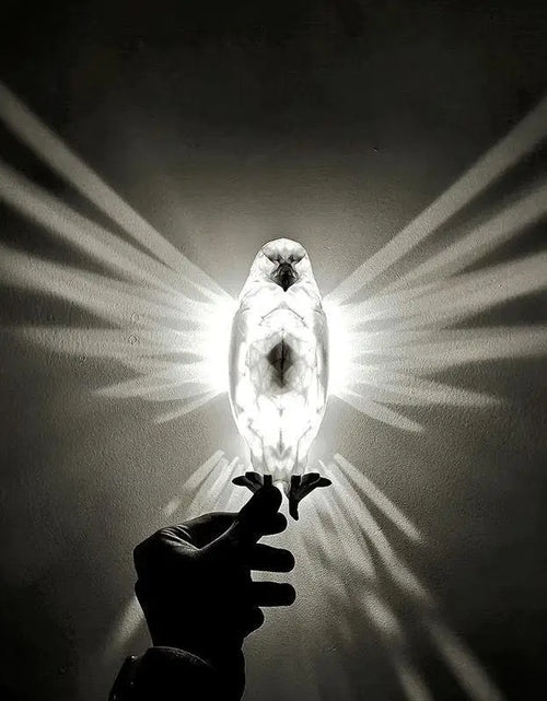 Load image into Gallery viewer, Modern Creative Bird Wall Lamp Owl Eagle Shape Projector Atmosphere Sconce Light 3D Print Body Animal Lighting Lustre Home Decor
