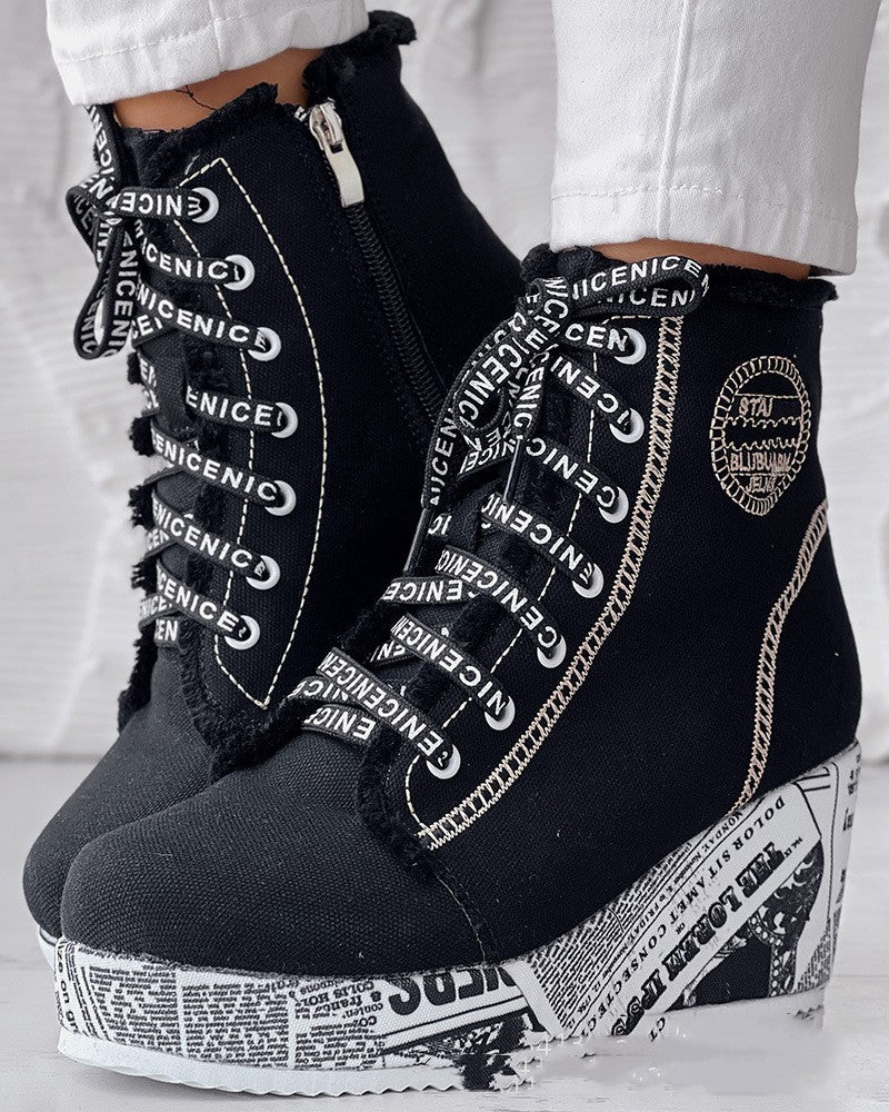 European And American Women's Clothing Colorful Sneakers