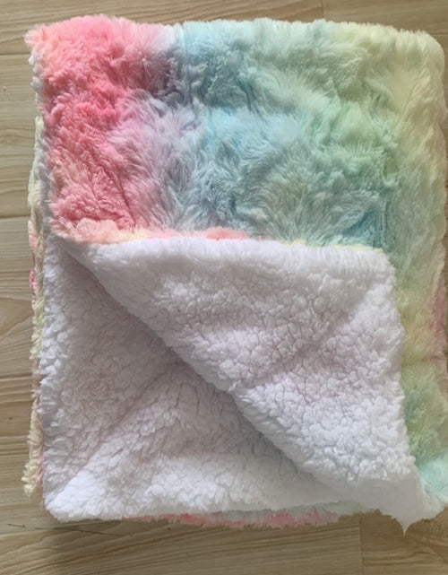 Bild in Galerie-Viewer laden, Thickened Flannel Lamb Wool Composite Double Blanket Leisure Blanket Gift Blanket
