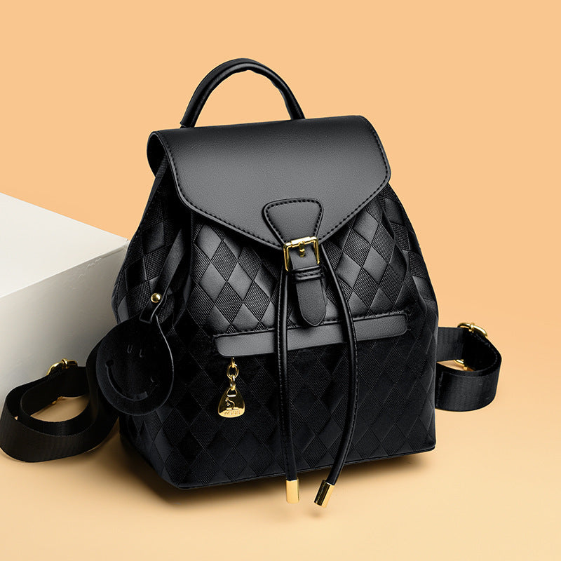 Casual Multifunction Leather Backpack