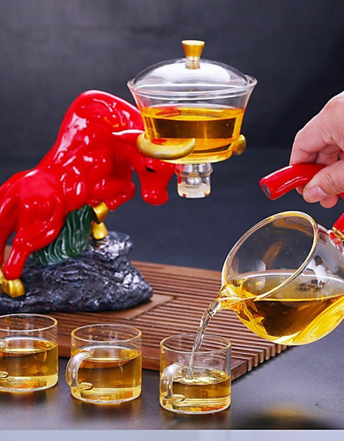 Load image into Gallery viewer, Niu Zhuan Qiankun Glass Semi-Automatic Tea Maker
