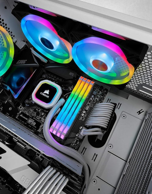 Load image into Gallery viewer, QL Series, Ql120 RGB, 120Mm RGB LED Fan, Triple Pack with Lighting Node Core, Black, Compatible with Desktop
