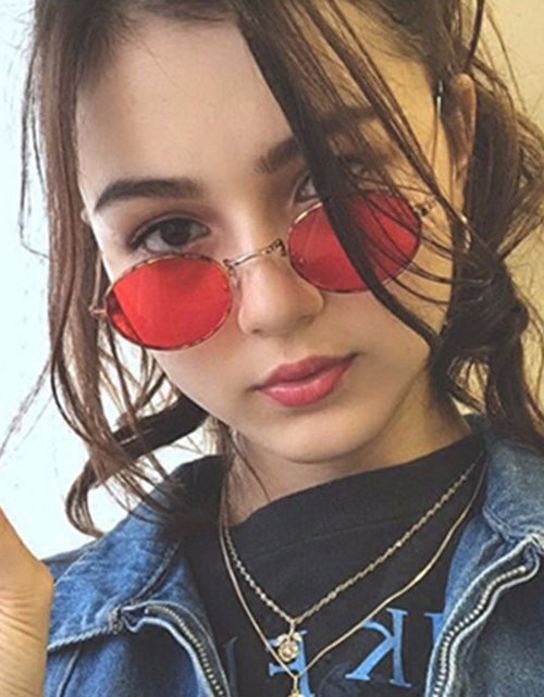 Load image into Gallery viewer, Sun Protection Trend Retro Oval Sun Glasses
