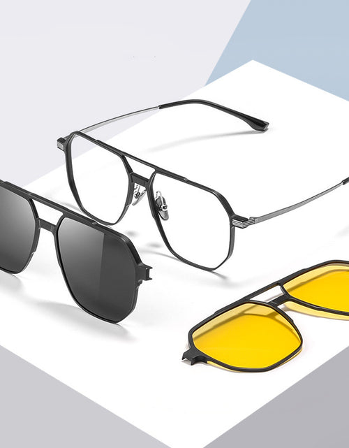Load image into Gallery viewer, Aluminum Magnesium Set Polarizing Mirror Large Frame Sunglasses
