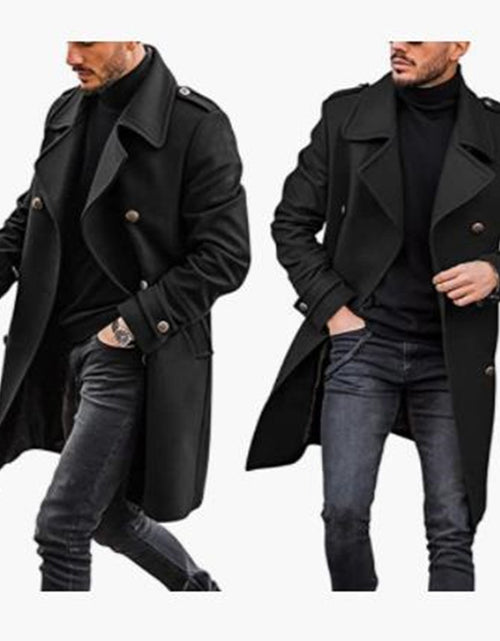 Load image into Gallery viewer, Woolen Men&#39;s Coat Autumn And Winter New Product Warm Padded Jacket
