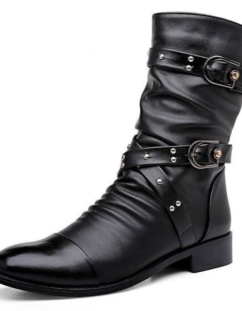 Load image into Gallery viewer, Men&#39;s Pointed Toe Within Wellingtons
