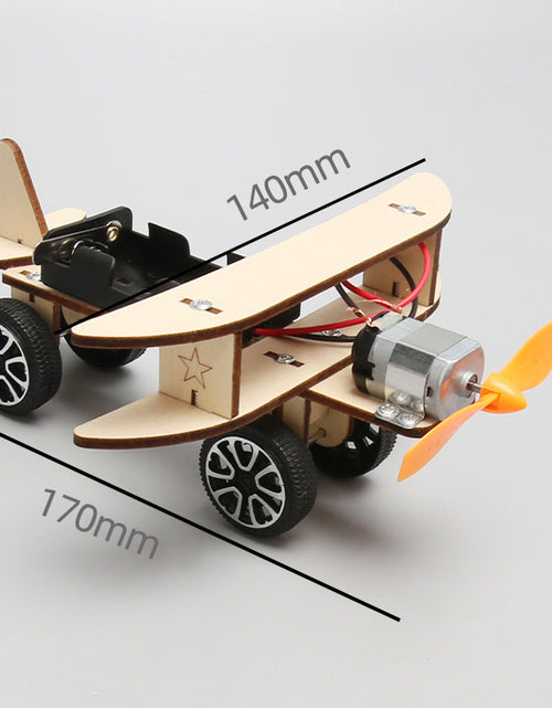 Load image into Gallery viewer, Wooden DIY Airplane Kids Puzzles Helicopter School Projects Experiment Kits Science Toys For Children Education
