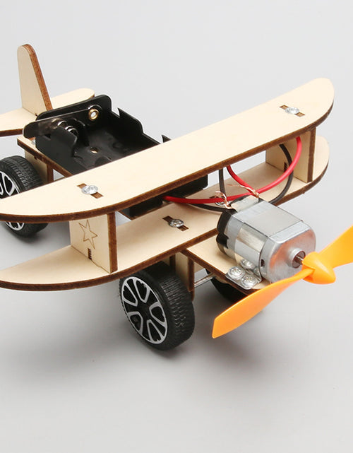 Load image into Gallery viewer, Wooden DIY Airplane Kids Puzzles Helicopter School Projects Experiment Kits Science Toys For Children Education

