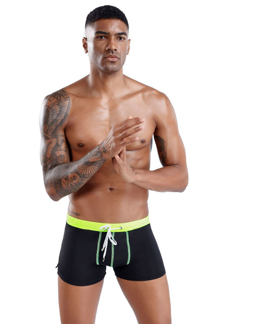 Load image into Gallery viewer, Boxer low waist swim trunks
