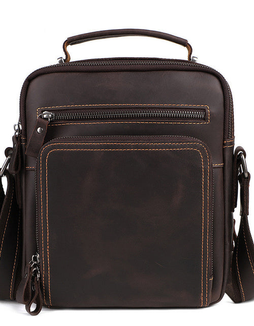 Load image into Gallery viewer, Casual Retro Large Capacity Leather Men&#39;s Bag
