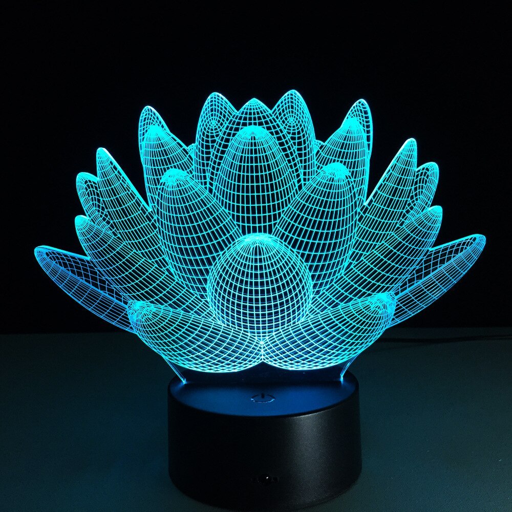 Luz de noche de loto