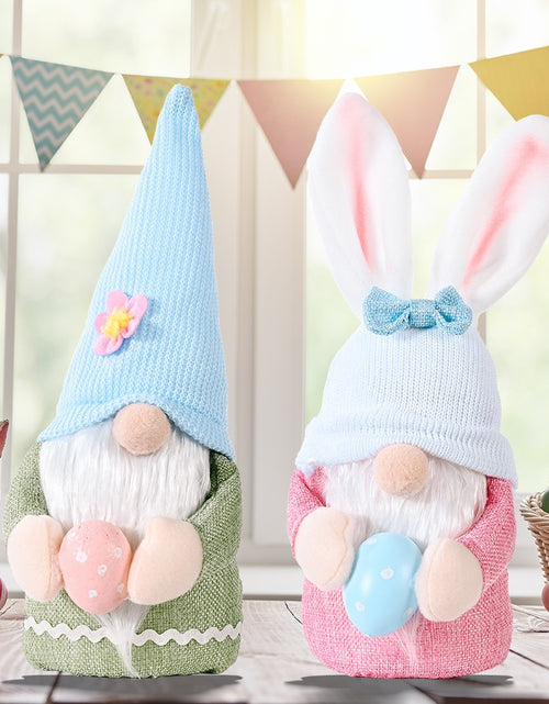 Bild in Galerie-Viewer laden, New Easter Decorative Supplies Creative Bunny Hug Egg Doll Ornament Pink Bunny Ears Doll Gift
