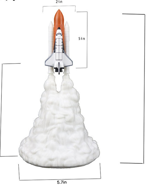 Load image into Gallery viewer, 3D Print Rocket Space Shuttle Lamp Night Lamp
