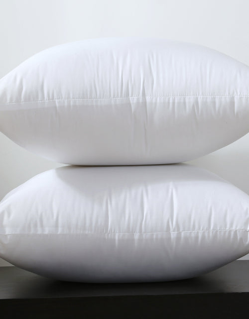 Load image into Gallery viewer, Square White Peached Fabric Cushion Insert Decorative Pillows PP cotton filling 450g for 45x45cm
