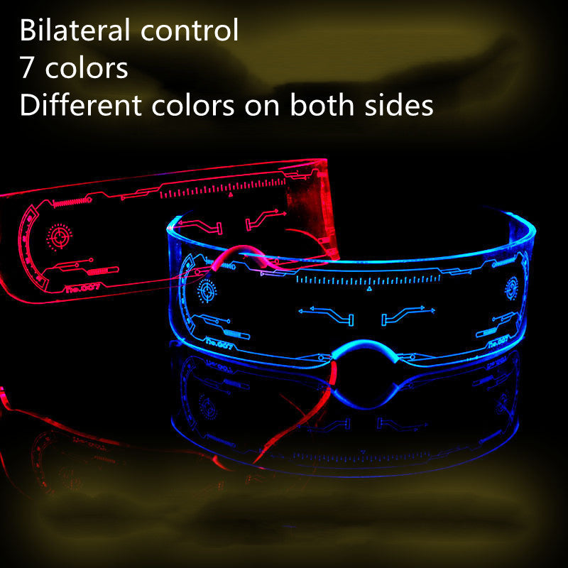 LED Luminous Futuristic Style Glasses