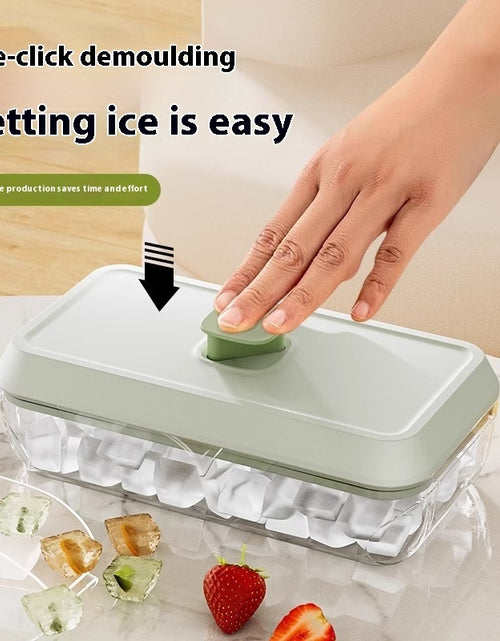 Load image into Gallery viewer, Food Grade Press Ice Cube Mold Homemade Ice Cube Tray
