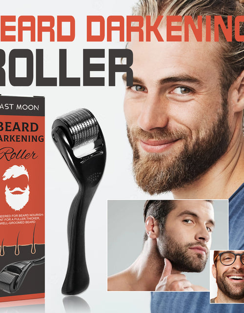 Load image into Gallery viewer, Beard Bushy Roller, Strong Root Moistens Soft Light For Men Nourishing Bushy Growing Beard Comb
