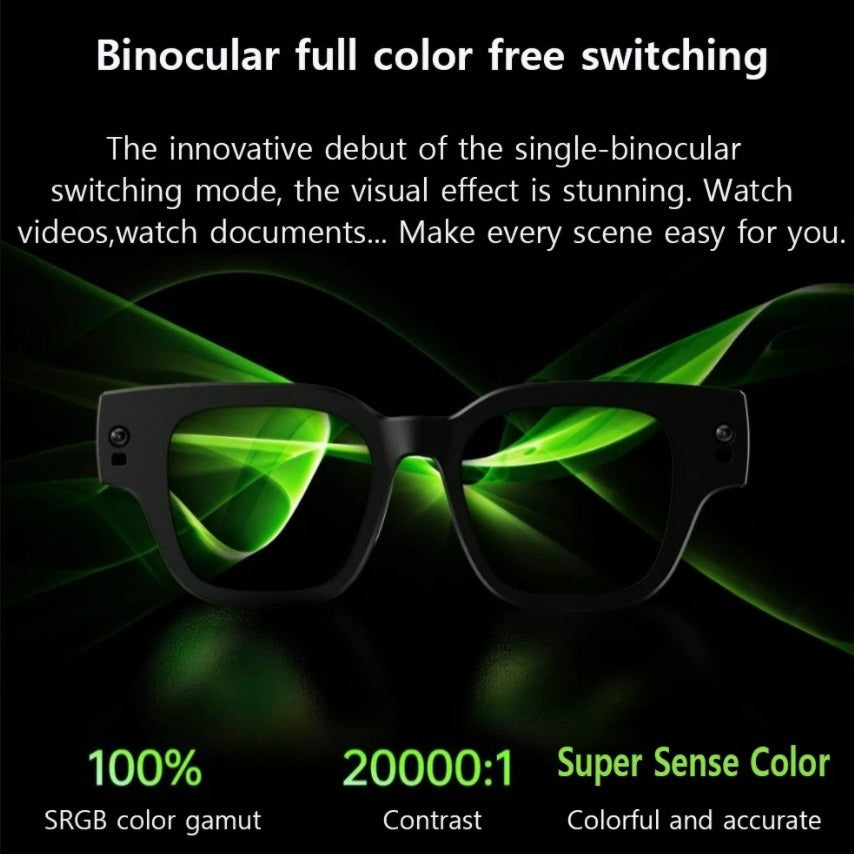 Gafas de realidad aumentada inteligentes Shadow, totalmente inalámbricas