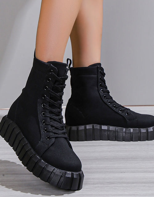 Load image into Gallery viewer, Leopard Print Women Shoes Platform Boots
