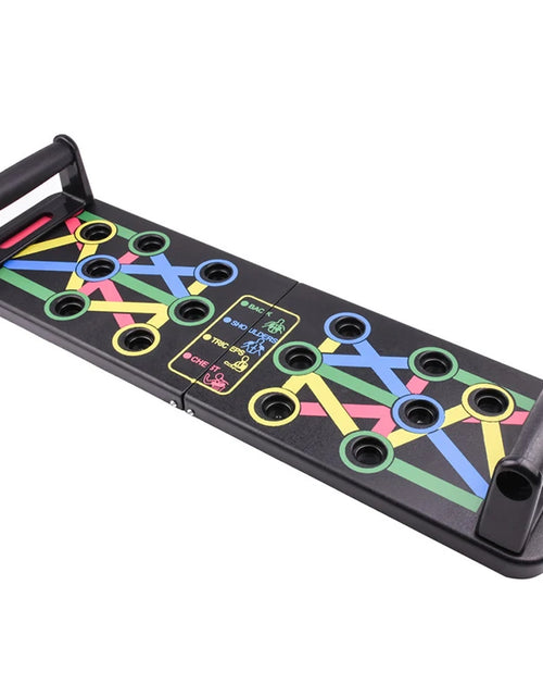 Bild in Galerie-Viewer laden, Folding Push-Up Board Chest Expansion Adult Multi-Mode Adjustable with Chest Abdomen Back Partition Core Muscle Exerciser
