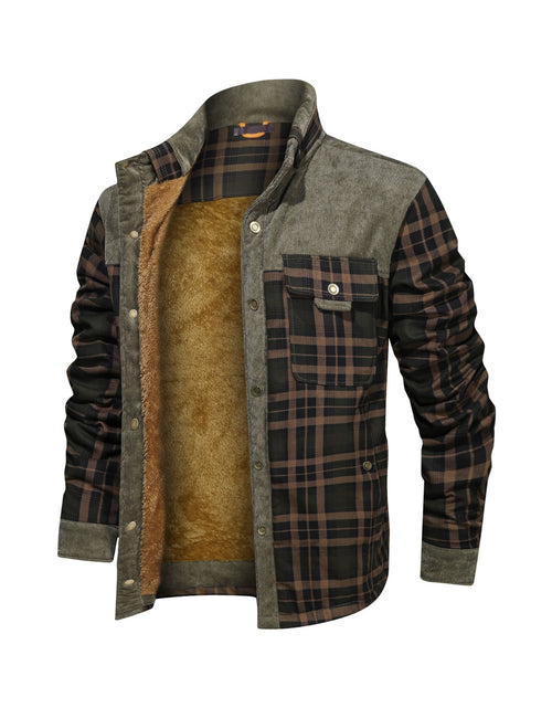 Load image into Gallery viewer, Men&#39;s Coat Fleece Thickened Military Coat Autumn Winter Coat Men&#39;s Brand Clothing
