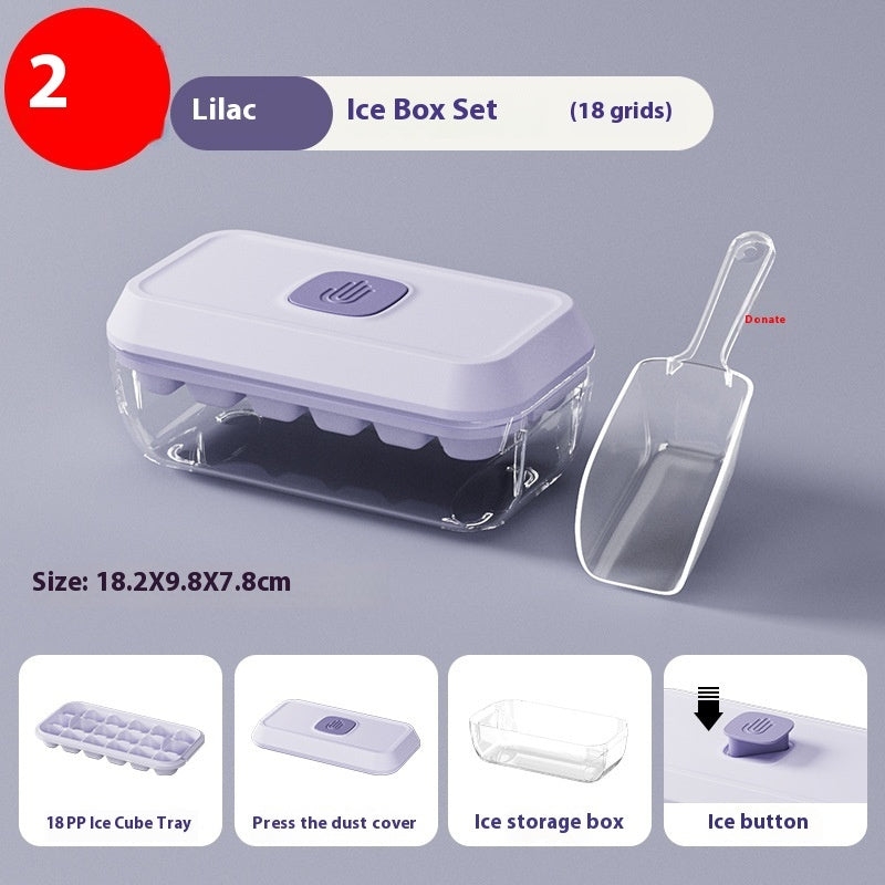 Food Grade Press Ice Cube Mold Homemade Ice Cube Tray