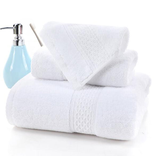 Load image into Gallery viewer, 3pcs Solid 100% Cotton Bath Towels For adults large beach towel bathroom for home Sheets SPA Bathroom Terry towels Free shipping
