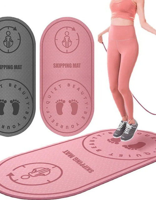 Cargar imagen en el visor de la galería, Anti-Noise Jump Rope Mat Tpe Non-Slip Exercise Yoga Mat Home Gym Shock Absorption Pad Portable Outdoor Fitness Accessories
