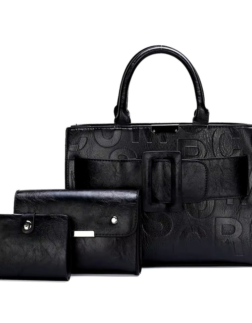Load image into Gallery viewer, 3-Piece Set Ladies Handbag Luxury Brand Pu Leather Handbags Fashion Shoulder Crossbody Bags for Women 2023 New Tote Bag Bolsos
