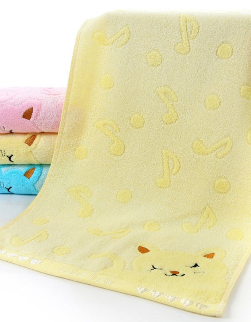 Load image into Gallery viewer, Bamboo Fiber Kitten Face Bath Towels
