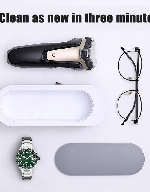 Cargar imagen en el visor de la galería, Máquina de limpieza ultrasónica Limpiador de lavado por vibración de alta frecuencia Limpiador de joyas Gafas Relojes Anillos Limpiador de dentaduras
