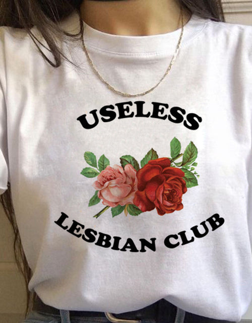 Cargar imagen en el visor de la galería, Camisetas para mujer Camiseta de manga corta para mujer Orgullo Gay Arcoiris Novias
