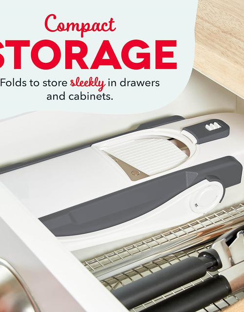 Load image into Gallery viewer, Safe Slice Mandoline for Vegetables, Meal Prep &amp; More with 30+ Presets &amp; Thickness Adjuster
