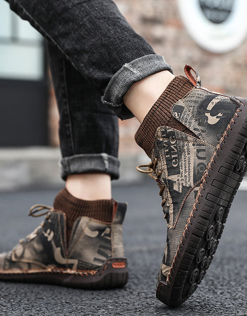 Load image into Gallery viewer, High top Men Shoes

