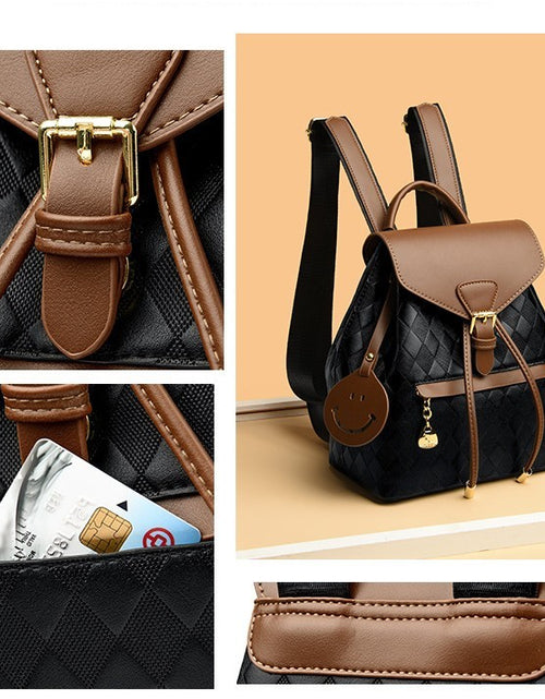 Load image into Gallery viewer, Casual Multifunction Leather Backpack
