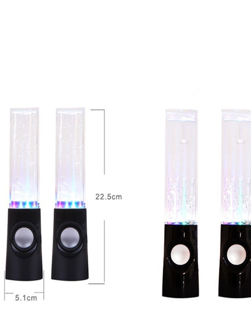 Cargar imagen en el visor de la galería, Altavoz de agua danzante inalámbrico con luz LED y fuente para fiestas en casa
