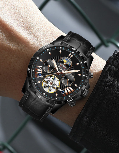 Load image into Gallery viewer, Men&#39;s Fashion Hollowed-out Watch Automatic Mechanical Watch
