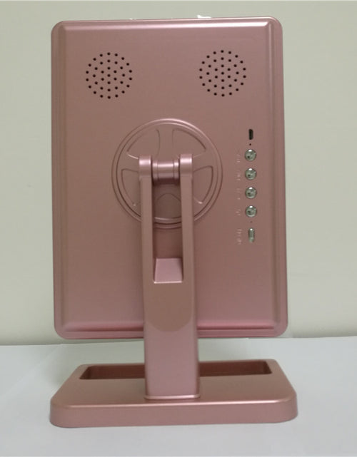 Cargar imagen en el visor de la galería, Espejo de maquillaje con pantalla táctil y 20 luces LED, altavoz de música con Bluetooth, espejos con aumento de 10 aumentos
