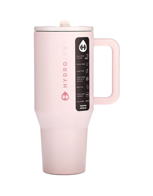 Load image into Gallery viewer, HydroJug Traveler: 32OZ/40OZ, stainless steel, vacuum insulated. Straw lid, double-wall thermal.car mug
