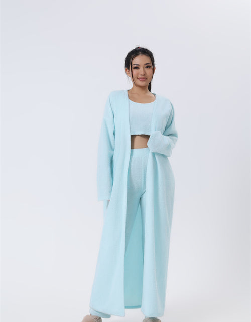 Bild in Galerie-Viewer laden, Gemütliches Pyjama-Set, 3-teiliges Lounge-Set, süße Loungewear, warme Anzug-Sets, passendes Set, Lounge-Set, 3-teiliges Hosen-Set, Damen-Winterkleid
