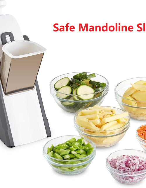 Load image into Gallery viewer, Safe Slice Mandoline for Vegetables, Meal Prep &amp; More with 30+ Presets &amp; Thickness Adjuster
