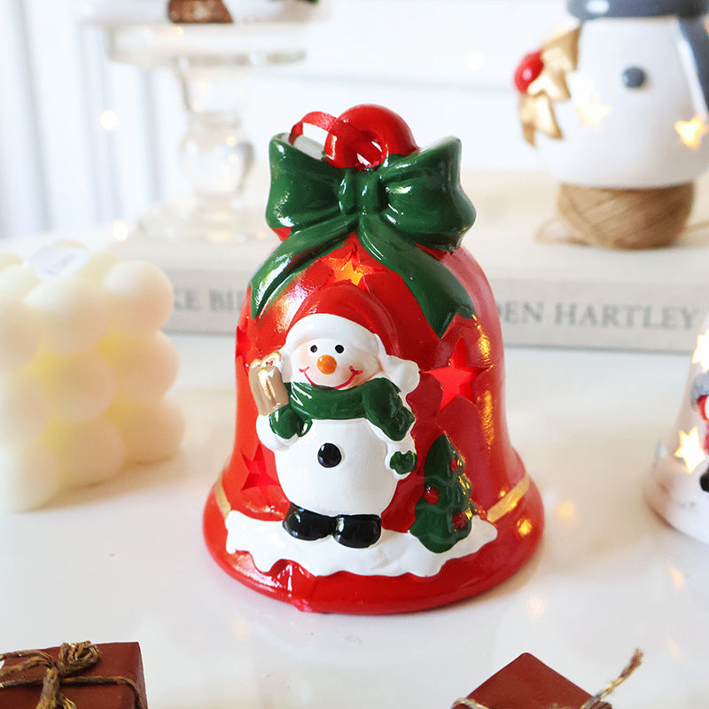 Weihnachtsmann Hohl Ambiente Licht Weihnachtsbaum Glocke Dekorative Anhänger