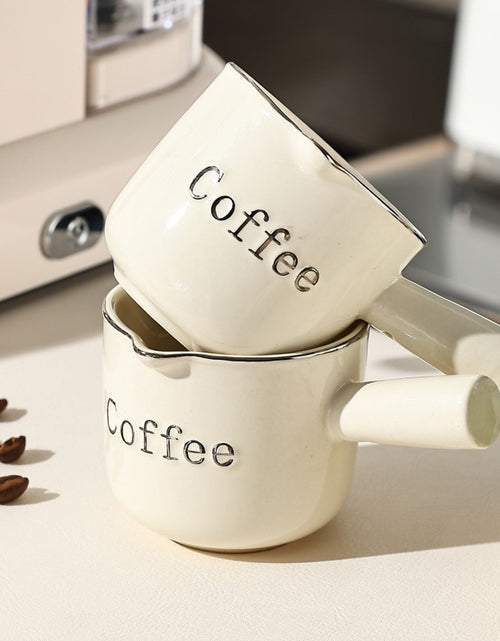 Load image into Gallery viewer, Espresso Cup With Scale Ceramic Coffee Measuring Cup
