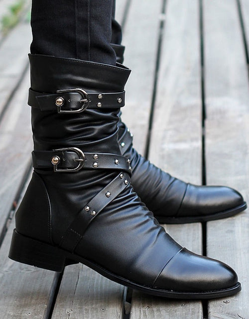 Load image into Gallery viewer, Men&#39;s Pointed Toe Within Wellingtons
