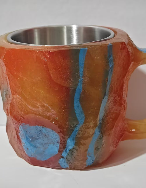 Load image into Gallery viewer, 400ml Resin Mineral Crystal Coffee Mugs With Handles Elegant Fake Mineral Crystal Cup For Workplace Home Decor Christmas Gift Kitchen Gadgets
